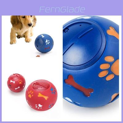 Rubber Dog Puzzle Toy Ball Tough Food Dispenser Interactive Bite-resistant