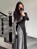 Patchwork Sequin Spring Long Sleeve European-American 2026 Two-Piece Dress with a Fashionable Design