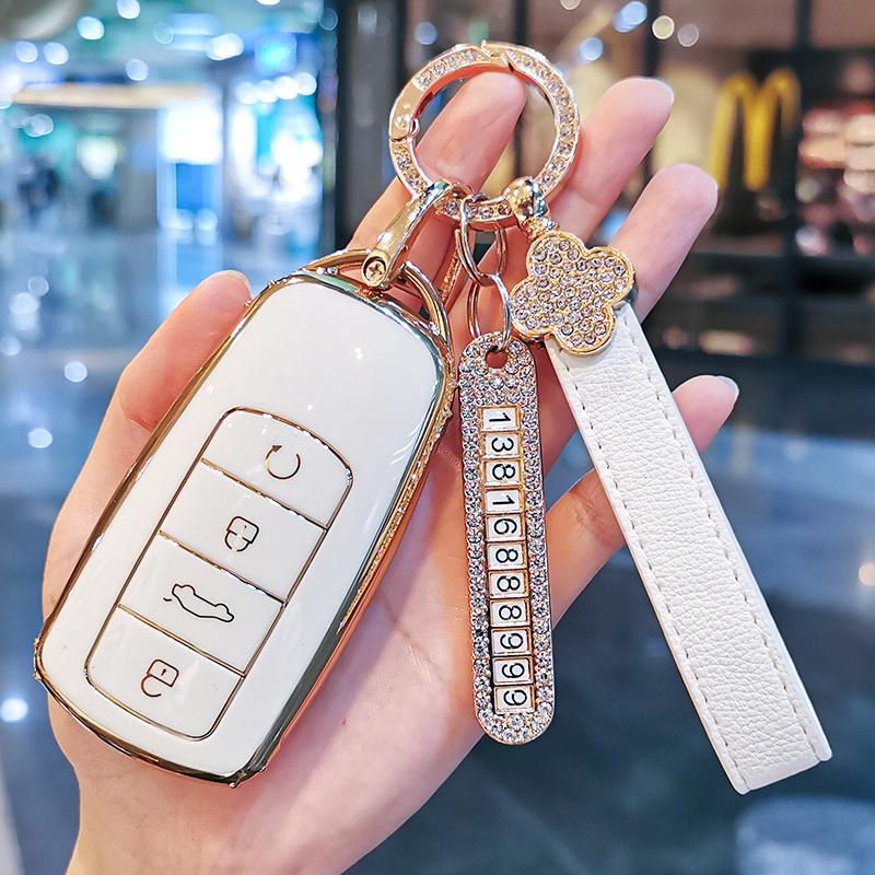 New TPU Car Remote Key Case Cover Protect Shell Bag For Chery Tiggo 8 Pro Tiggo 7 Pro PLUS 2021 Arrizo 5 4 Buttons Accessories