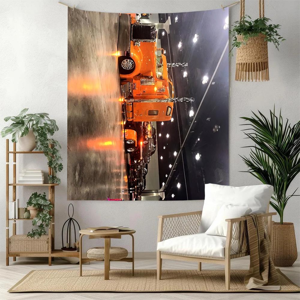 Kw Schwertransporter Wanddeko Wandteppich Kunst Für Haustier-Gedenken Geburtstag Hochzeitsparty Kulisse Familiengeschenk