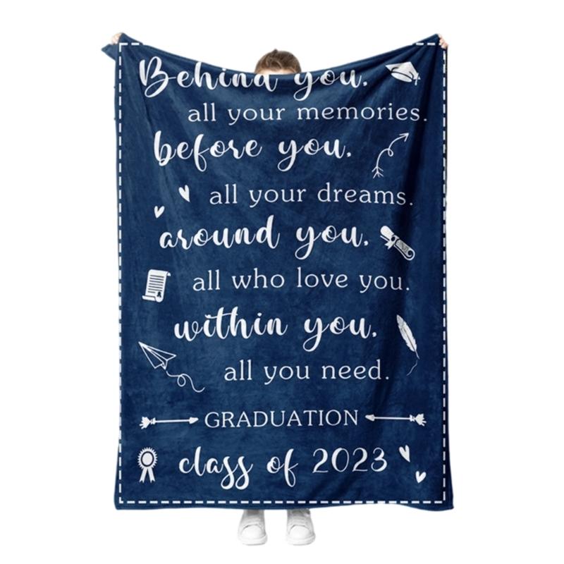 Portable Birthday Girls Blanket Lightweight Polyester Blanket Bed Decors For Travel Camping And Outdoor Activity