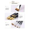 ABMH-Art Short Haired Nylon Brush Lacquerware Large Lacquer Brush Oil Painting Tools Materials Art Small Flat Pen Lacquer Art