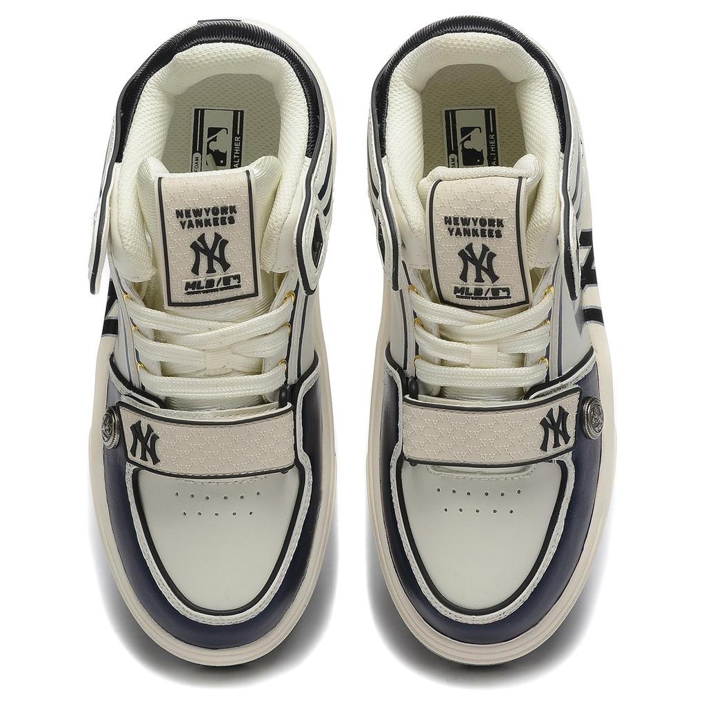 MLB Chunky Liner Coverage Thermal Slip Resistant Cushioning Mid top Skateboard Shoes Unisex Ecru 3ASXLMB3N-50BKS(Team54-)