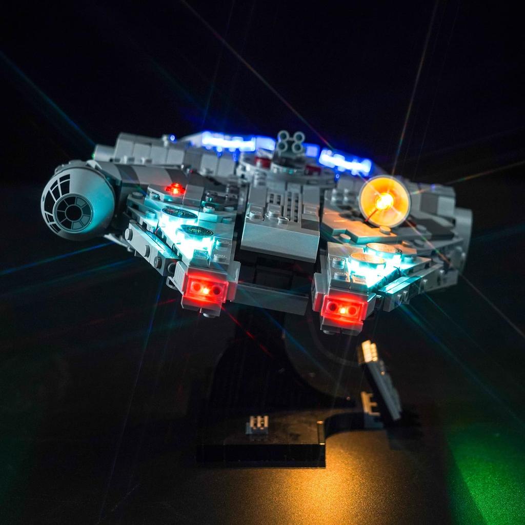 LEGO Star Wars 75375 Millennium Falcon İçin Kendin Yap LED Aydınlatma Kiti Klasik LED Işıklı Yapı Taşı Oyuncak Dekorasyonu Ayarlanabilir Aydınlatma Aksesuarları