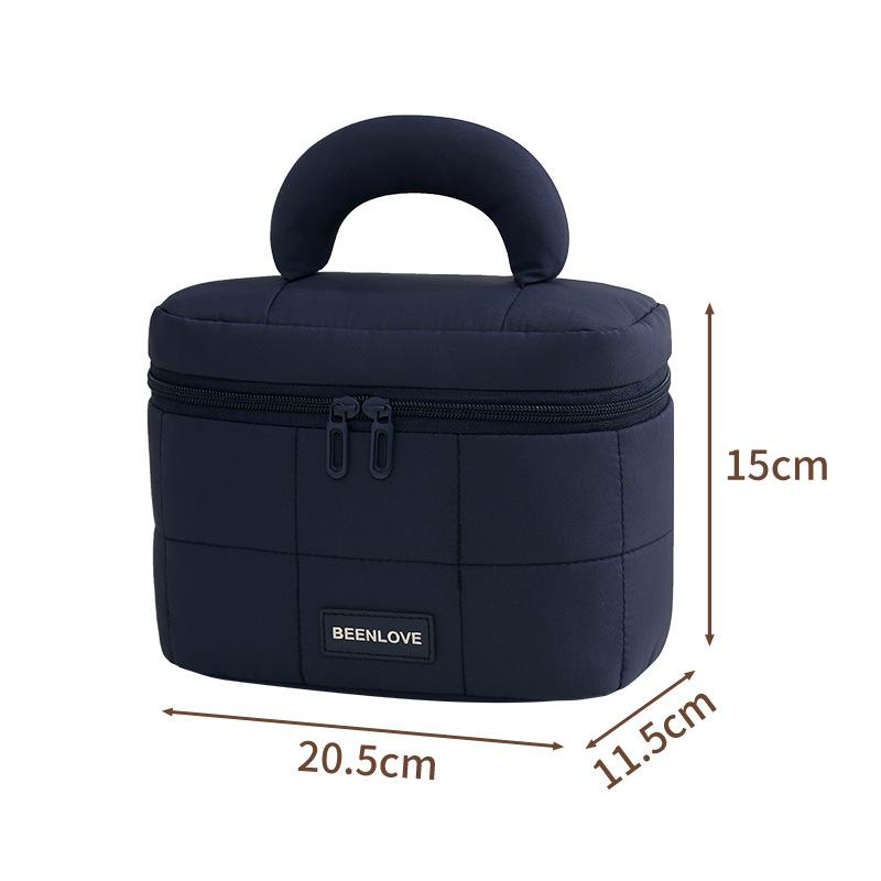 Large Capacity Portable Travel Cosmetic Bag Women's Handheld Soft Makeup Brush Storage Pouch Casual Toiletry Organizer Bags