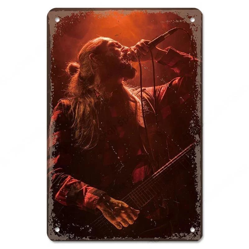 Rock Guitar Vintage Tin Sign Music Poster Wall Plaque Retro Tinplate Crafts Decor for Bar Garage Club Night Rock Party