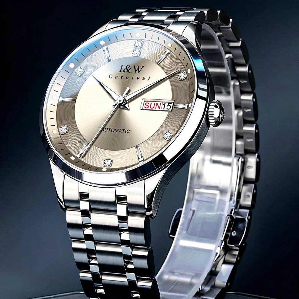Reloj Hombre IW Luxury Top Brand Automatic Men's Watch Luminous Waterproof High Quality Mechanical Watch Sapphire glass