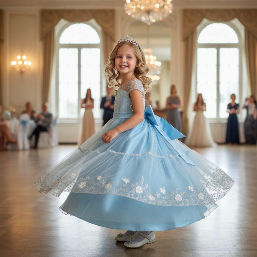 A-Line Kids Girls Cosplay Petticoat Elastic Waist Lolita Underskirt Crinoline Skirt  Flower Girls