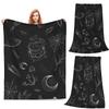 Woodland Witch Black Blankets Fleece Sofa Throw Blanket Super Soft for Home Bedroom Outdoor Throws Bedspread Quilt
