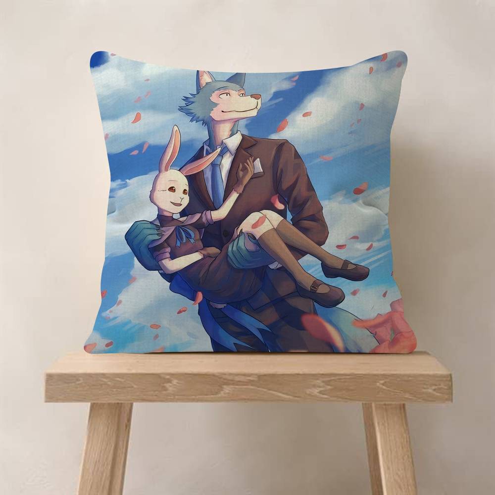 1pc Anime Beastars Cushion Cover Car Throw Pillow Case For Sofa Car Christmas Gift