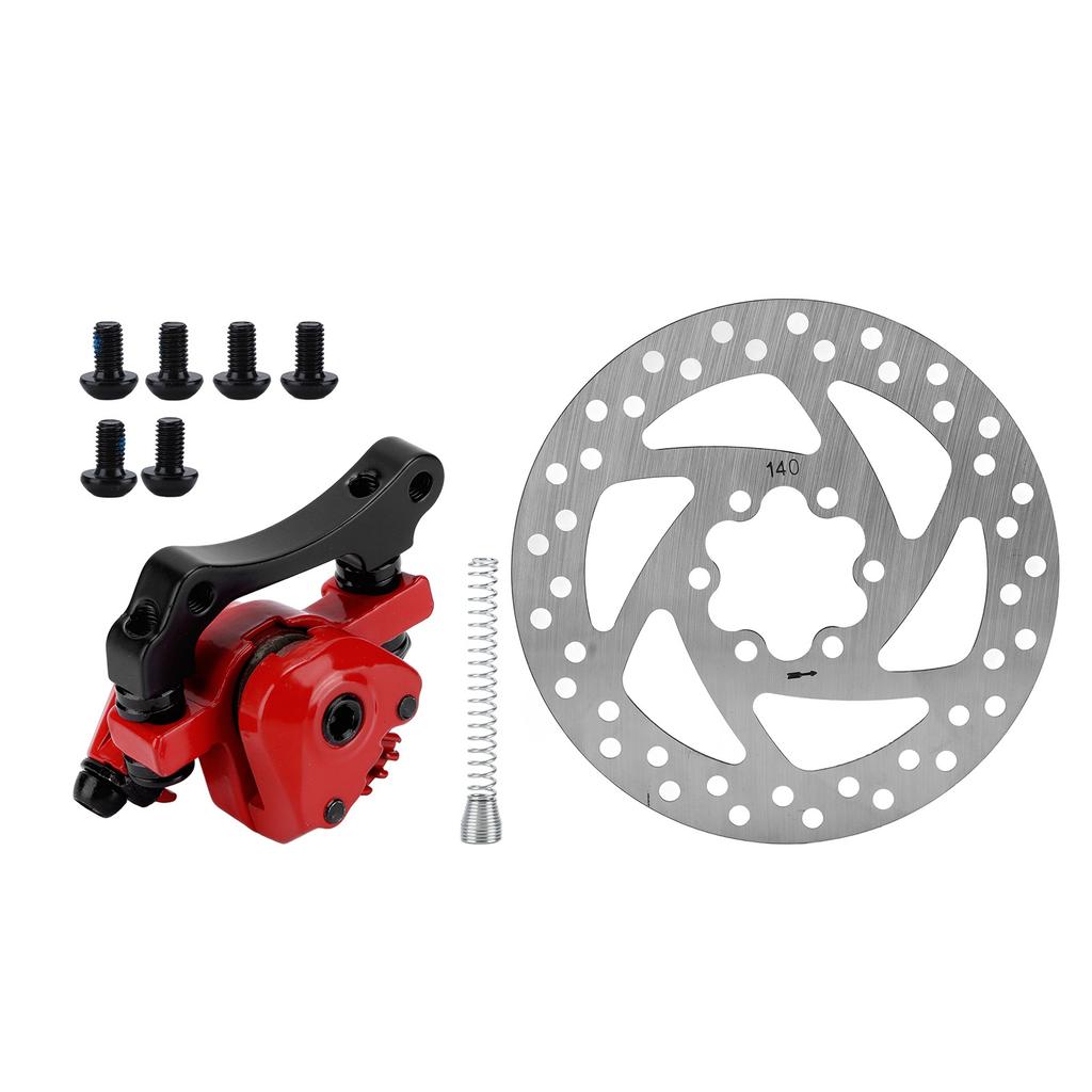 140mm Brake Disc Caliper Kit 6‑Hole Aluminum Alloy Wear Resistance for Electric Scooter