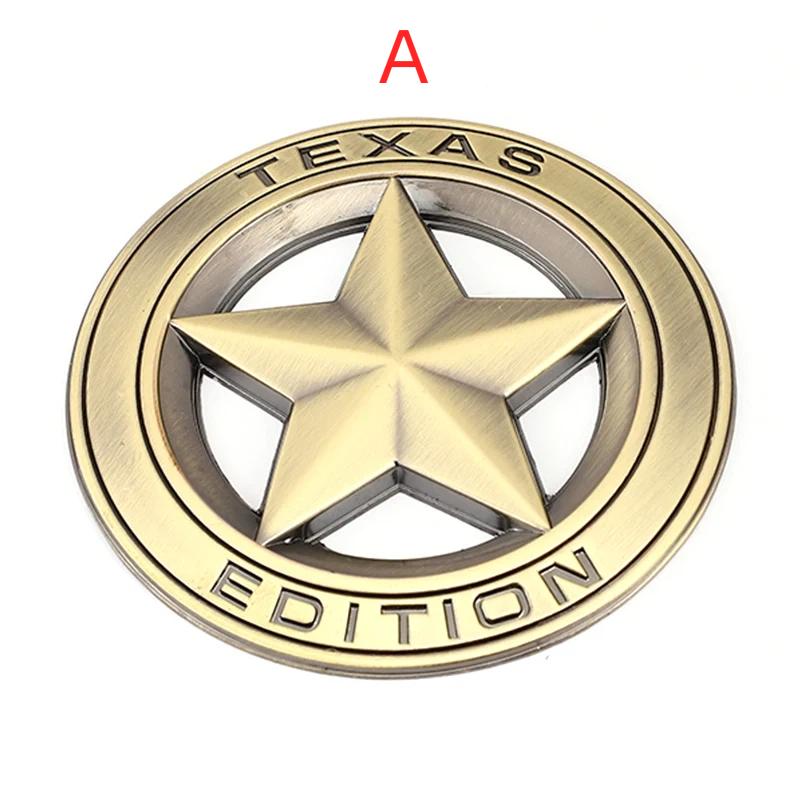 3D TEXAS EDITION Metal Car Sticker Star Logo Emblem Badge Car Styling Side Tail Sticker for Wr/angler Libe/rty Gra/nd C/herokee