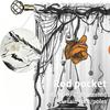 2Pcs Vintage Halloween Castle Pumpkin Scarecrow Bat Rod Pocket Curtains Double Panel Window Curtain Bedroom Living Room Hallo
