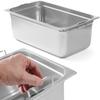 GN Container with Retractable Handles, Stainless Steel, GN11, 530x325mm, Height 200mm, Hendi 803202