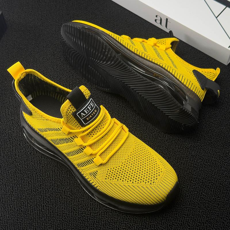 Marathon tide outdoor casual running shoes sports shoes platform ultra-light fly-woven shoes