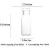 Glass Water Carafe Pitcher Bedside Night Carafe Juice Jug with Tumbler Glass,27oz