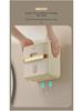 Cream Wall-Mounted No-Drill Tissue Box - Luxury Cream Bathroom Paper Holder & Storage Rack