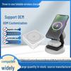 3-in-1 Foldable Magnetic Wireless Fast Charging Phone Holder for Apple