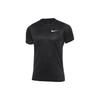 T-Shirts Herren Schwarz Rundhals Mäßig Gerader Schnitt CZ1219-010