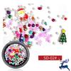 Santa Claus Snowflake Pearl Rivet Rhinestone Ab Flat Back Nail Rhinestone 3d Non Hotfix Nail Art Christmas Decoration Diy Tools