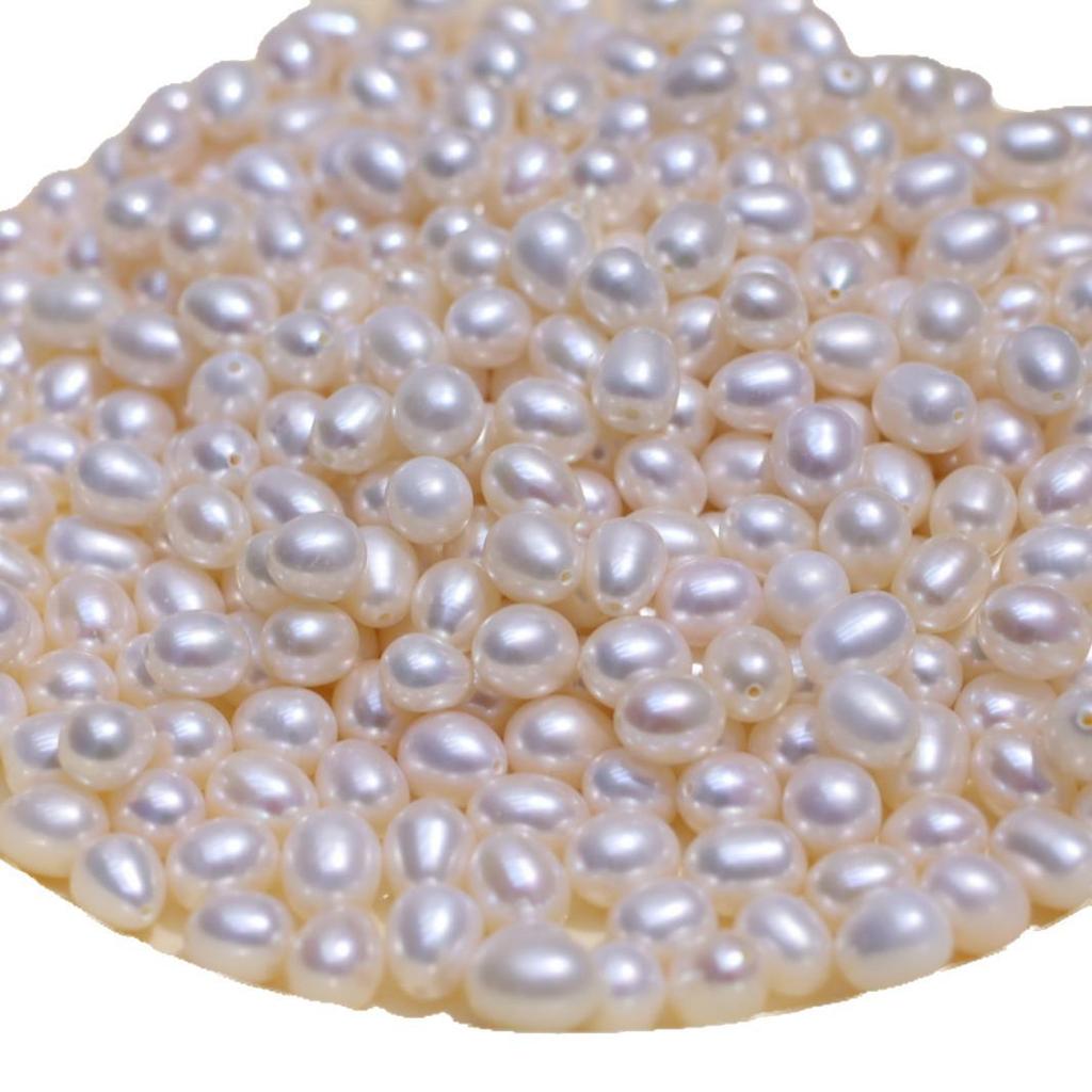 Natural Freshwater Pearl Multi-Shaped Half-Drilled DIY Jewelry Material for Women.