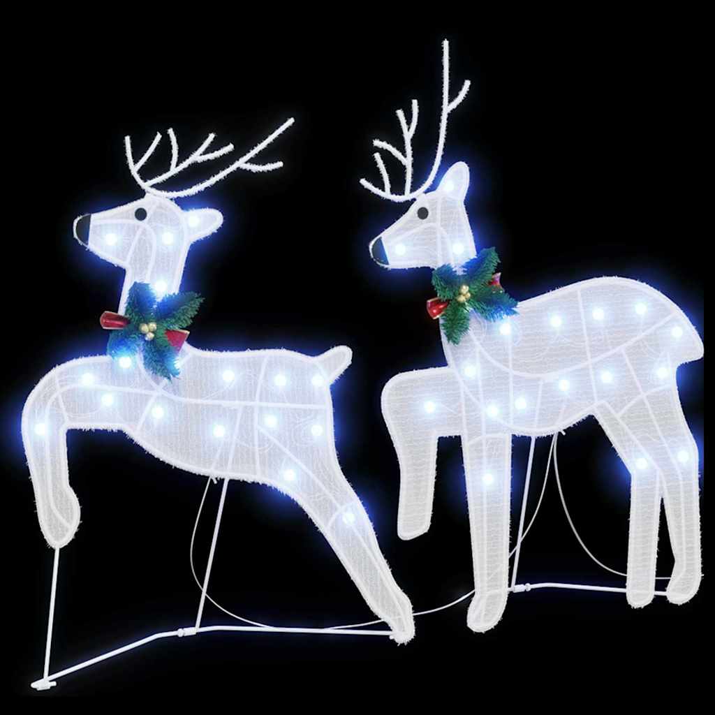 LED Reindeer 2 pcs Cold White Fabric