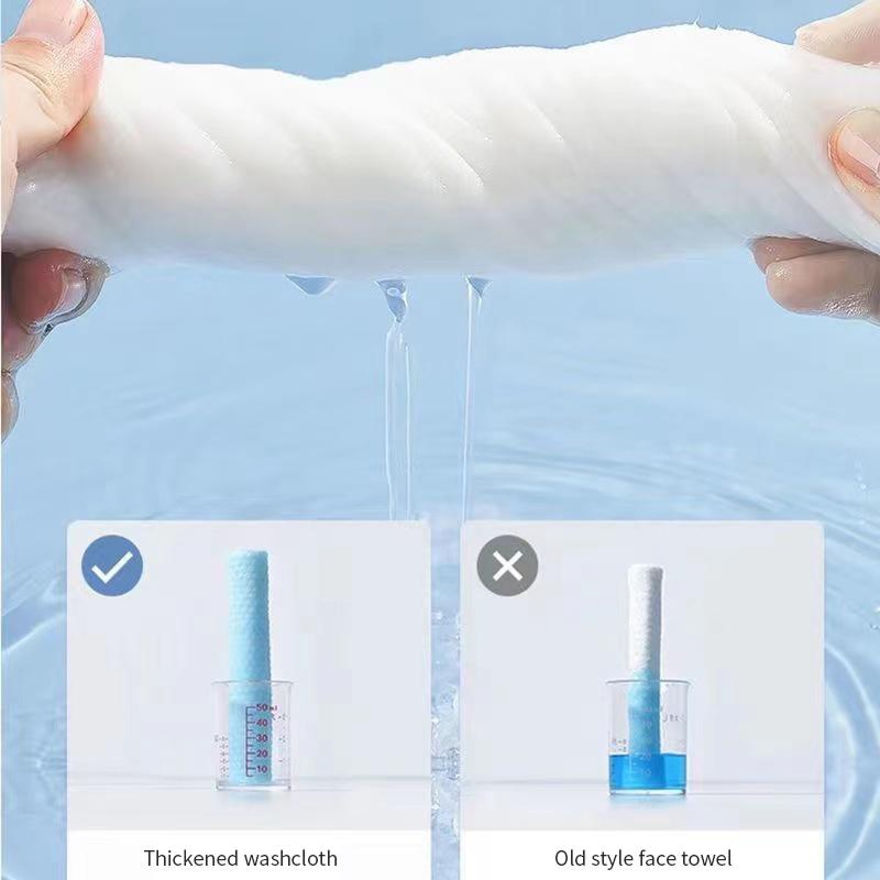 50/100 ks Jednorázová žínka na obličej Zesílený ručník na mytí obličeje Mokrý a suchý Odličovač Perlová bavlna Měkký Make-up Netkaný