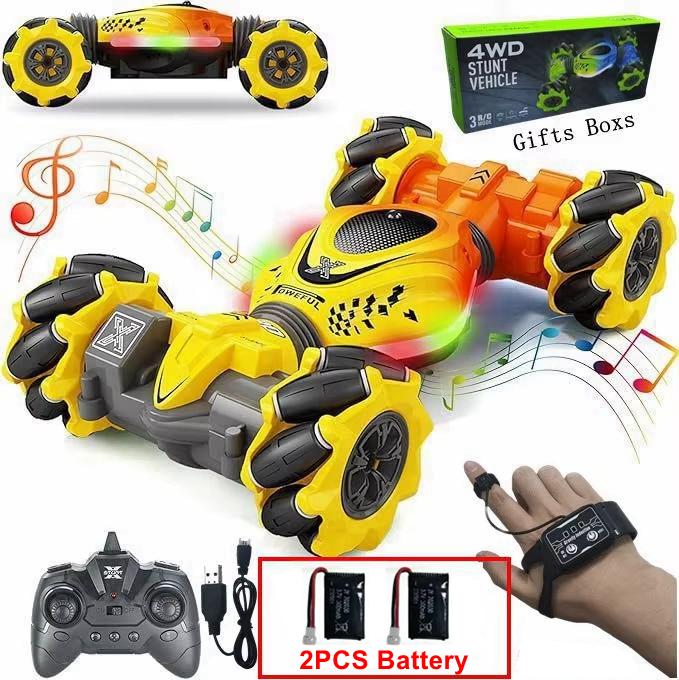 Rc Car Toy 2.4g Radio Remote Control Cars Rc Watch Gesture Sensor Rotation Twist Stunt Drift Vehicle Toy For Children Kids