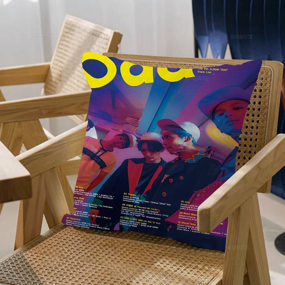 Kpop Style Korean Boys Band S-Shinee Pillow Cover Sofa Cushion Cover Home Room Decoration Children Gift