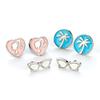 Set of Three Earring Studs