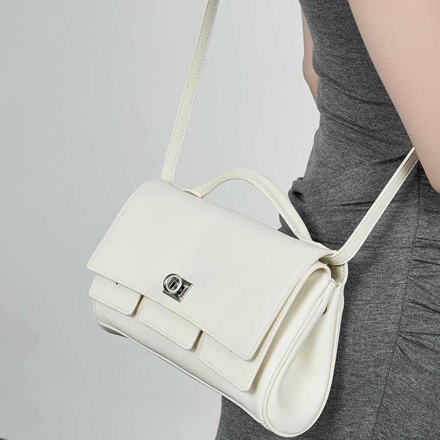Genuine Leather Cowhide Women's 2025 Spring New Crossbody Shoulder Bag Luxury High-end Handbag Clutch Women's Bag