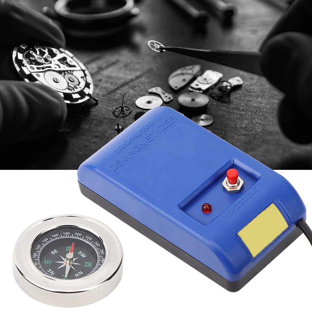 Demagnetizer, Electrical Watch Degausser Magnetizer Demagnetization Professional Degaussing Demagnetizer Tool with for Watch Repair