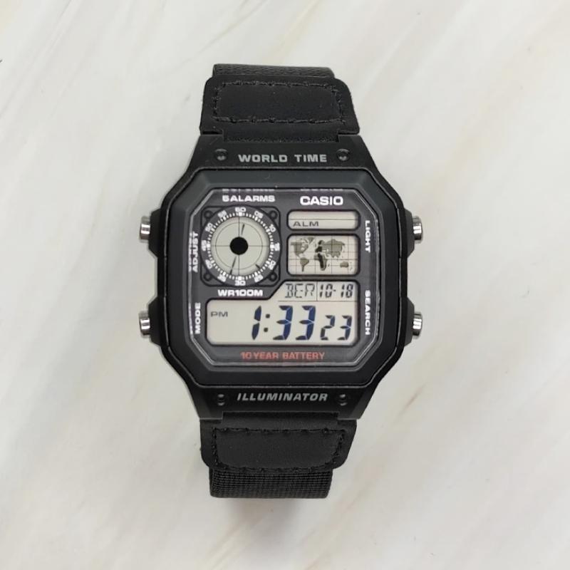 CASIO Men YOUTH Black Watch AE-1200WH-1A