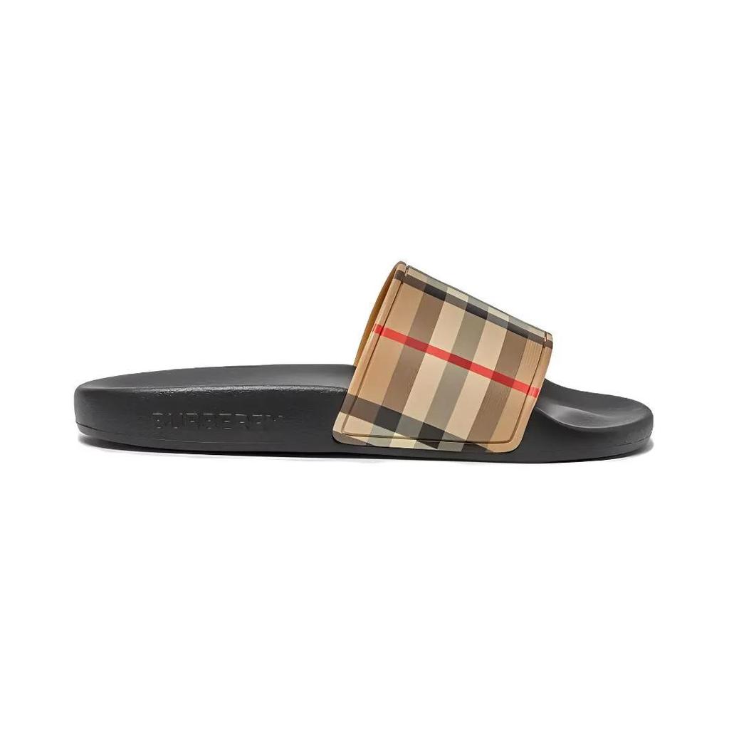 Burberry Kids' Slippers Black Beige Children Aged 3 7 Years Old (Unisex) Kids' Home Slippers 80270701