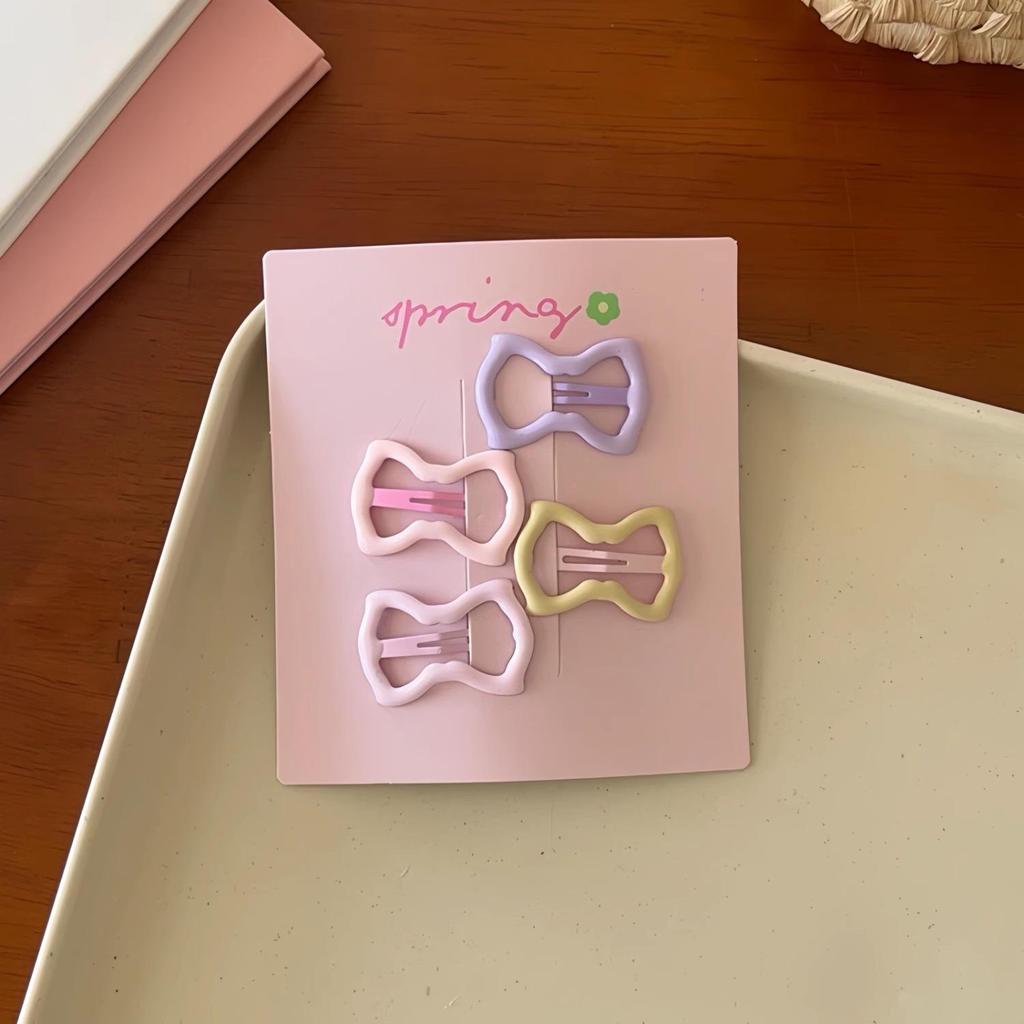 Colorful Star Heart Hair Clips for Kids - Small Size BB Hairpins for Bangs and Headwear