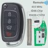 DR TQ8-RKE-4F16 95430-C1010 ID46/4D60 Chip 433MHz Flip Car Remote Key For Hyundai Sonata 2014 2015 2016 2017 2018