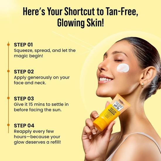 Ghar Soaps Magic Glow SPF 50+ PA++++ Mineral Sunscreen | UVA/UVB & Blue Light Protection | No White Cast, Non-Greasy (60g, Pack of 1)