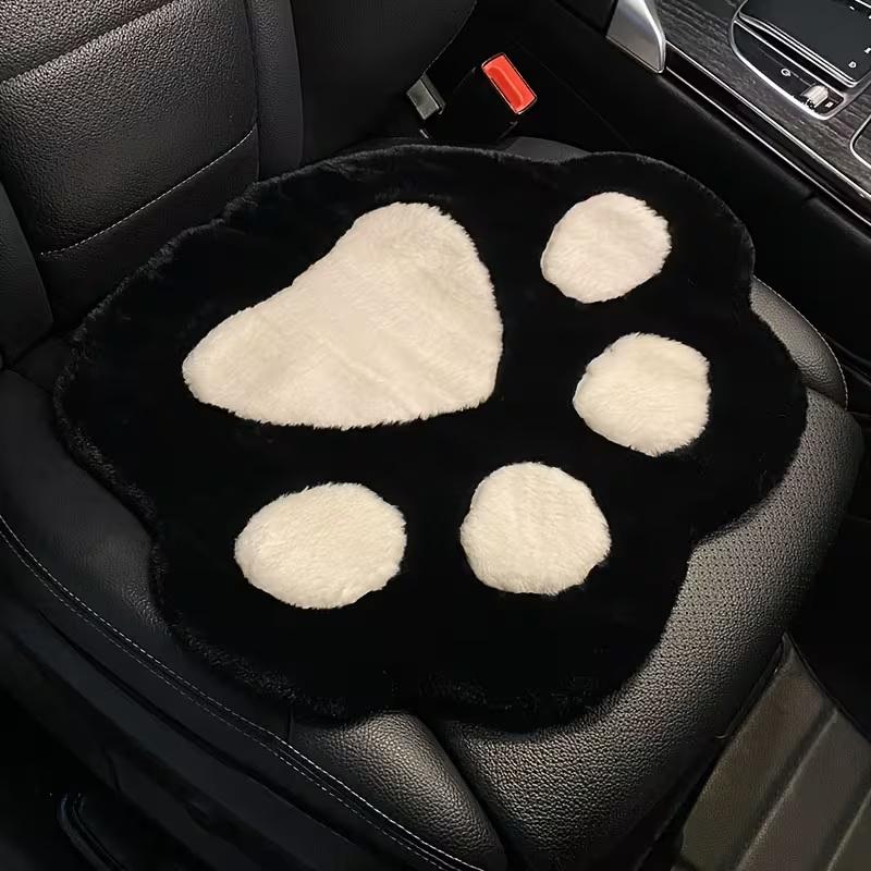 Cat Paw Car Seat Cushion Plush Cartoon Cat Claw Seat Pad for Car Interior Decoration Kids Chair Home Office Comfort