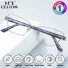 CLLOIO New Design Cat Eye Anti Blue Light Prescription Glasses for Women Fashion Myopia Optical Progressive Computer Eyeglasses