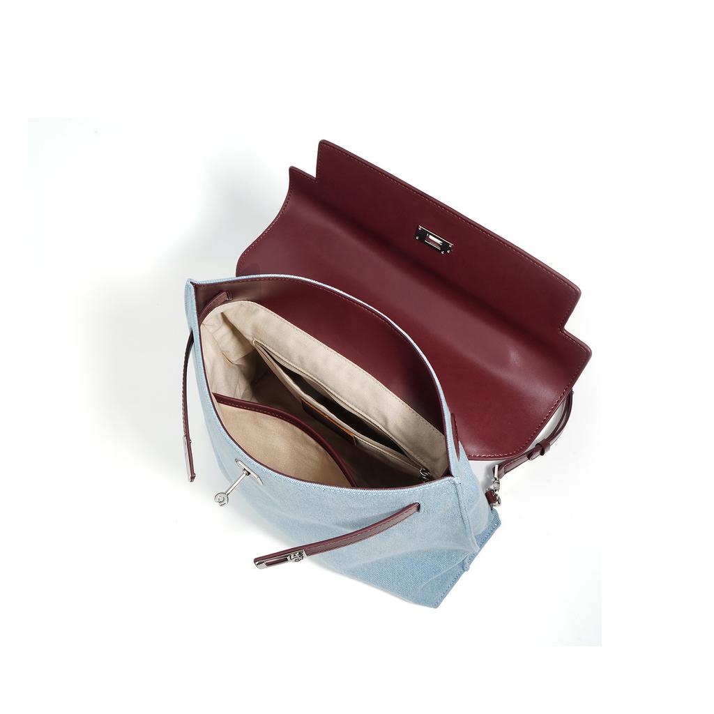 New High-end Large-capacity Cowhide Shoulder Bag Crossbody Handbag Bag