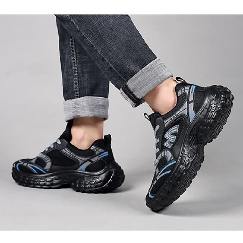 Fashion Spring Autumn Mesh Platform Men's Sneakers Fashion Soft-soled Casual Luxury Shoes Men Designer Sports Running Shoes Male