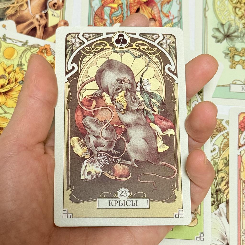 Romantic Lenormand Oracle Cards Russian Version 37 Cards