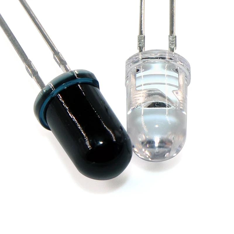 20 Stück/Set 3mm 5mm 940nm LED Infrarot Emitter und IR Empfänger Diode F3 F5 LEDs Dioden, für Arduino