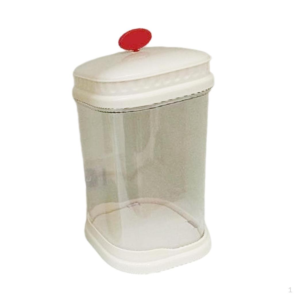 23.5cm Display Case for Figures, Stand with Top Handle, Countertop Doll Storage Box Showcase