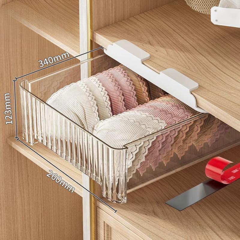 Clothing Storage Box Plastic Transparent Organization Box Household Drawer-Type Layered Storage Boxes Organize Accessories 6950₽