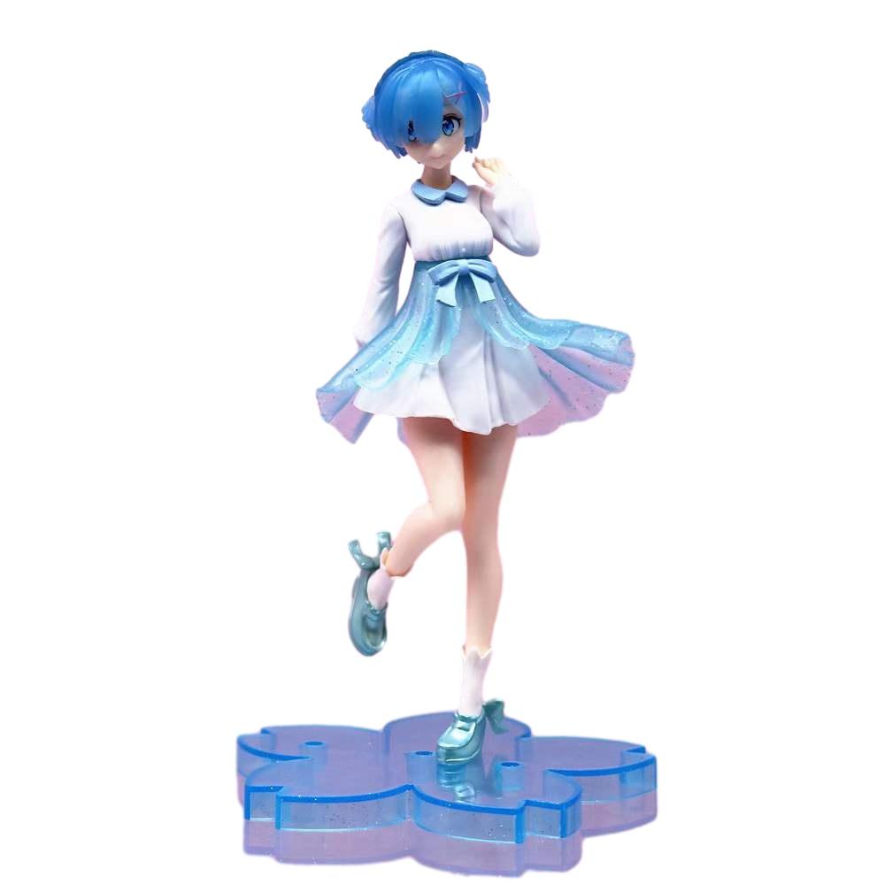 

Фигурка Рем из аниме Re:Zero, ПВХ материал, стоячая поза, модель красивой девушки для украшения автомобиля и рабочего стола, персонажи) Rem