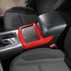 For 2011- Dodge Charger ABS Red Interior Central Cup Holder Frame Trim Cover
