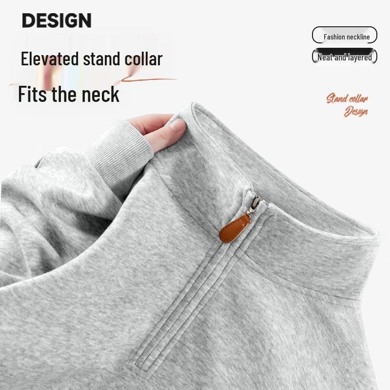 Jeanswest Men's Trendy Half-Zip Sweatshirt