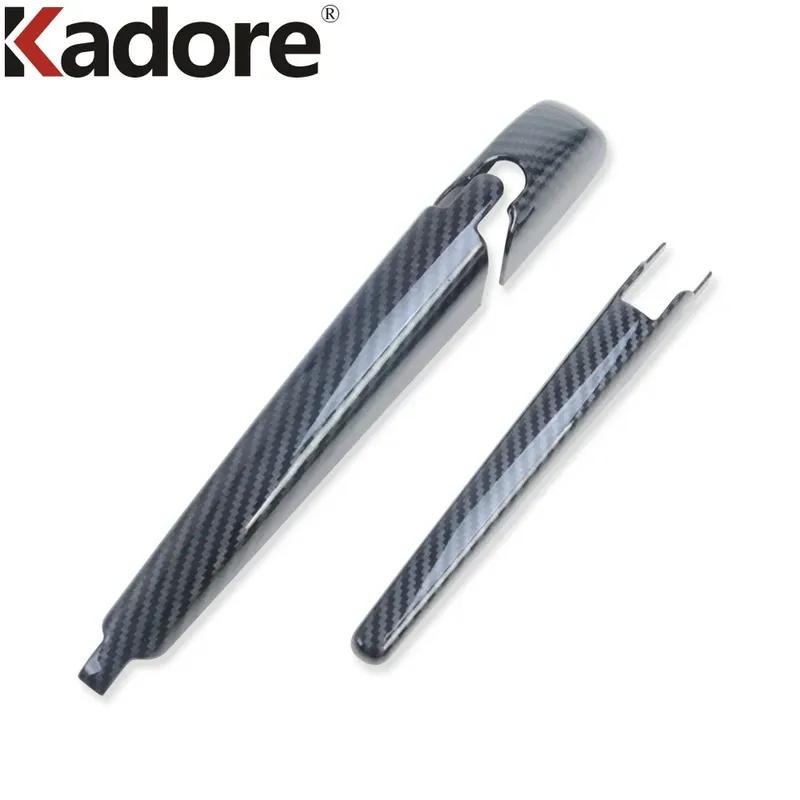 Rear Window Wiper Cover Trim For Toyota RAV4 RAV 4 - 2024 Carbon Fiber Tail Windscreen Wipers Arm Blade Car Accessories