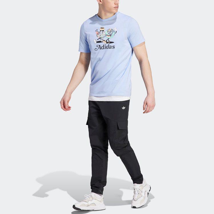 Adidas Originals T Shirt Men's Light Pink Blue IT8187